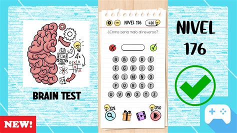 como seria malo al reverso|Brain Test .